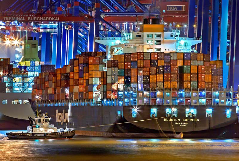 Houston Express cargo ship.